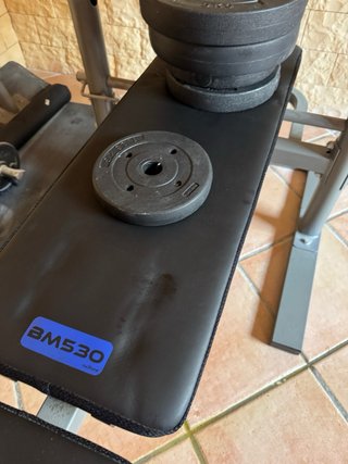 Banco de pesas Domyos con discos