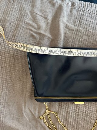 Pochette in vera pelle blu