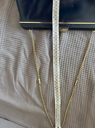 Pochette in vera pelle blu