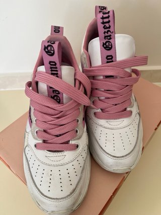 Scarpe donna bianche e rosa John Galliano Paris