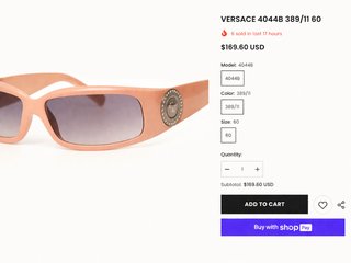 Occhiali da Sole Versace Y2K Rosa e Argento