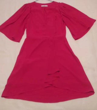 Vestido Mango Rojo Talla S