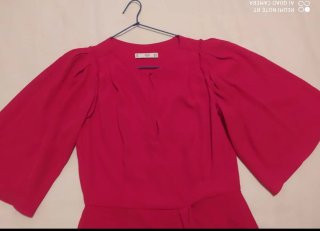 Vestido Mango Rojo Talla S