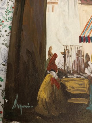 Pintura antigua firmada