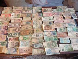 Colección 90Billetes Antiguos del Mundo