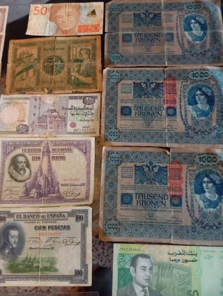 Colección 90Billetes Antiguos del Mundo