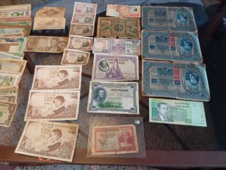 Colección 90Billetes Antiguos del Mundo