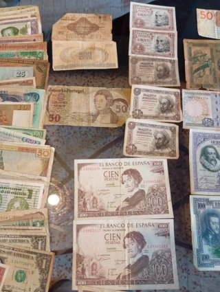Colección 90Billetes Antiguos del Mundo