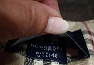 Chaqueta Burberry Talla 40 marrón chocolate