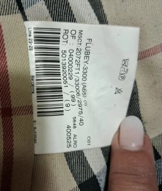 Chaqueta Burberry Talla 40 marrón chocolate