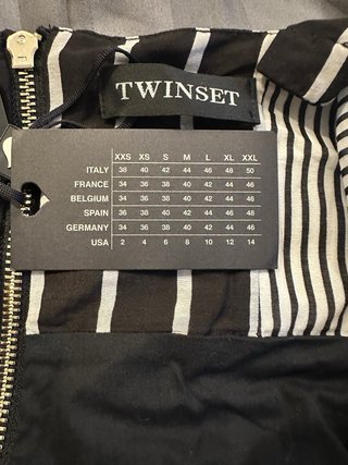 Vestido largo Twinset rayas.