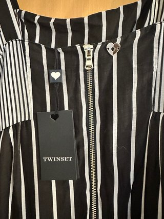 Vestido largo Twinset rayas.