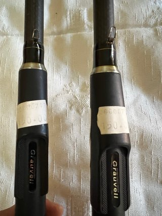 2 Cañas de Pescar con Fundas Negras