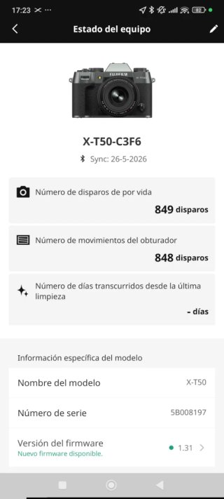 Fujifilm X-T50 Cámara Digital