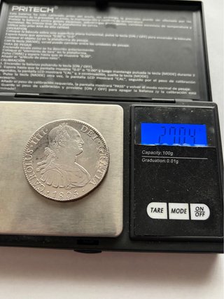 8 Reales Carlos IV 1805 México
