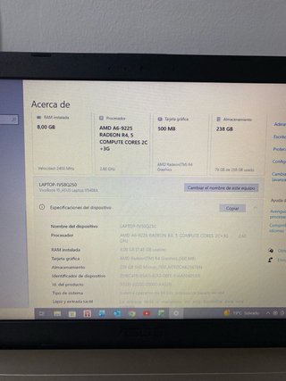 Asus Vivobook X540BA 8GB RAM