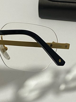 Gafas Cartier Doradas y Negras