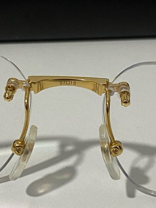 Gafas Cartier Doradas y Negras