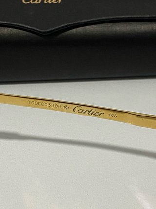 Gafas Cartier Doradas y Negras
