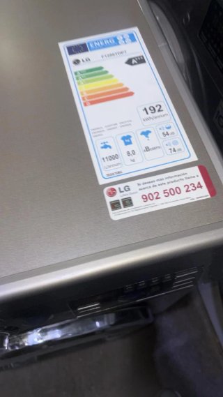 Lavadora LG Direct Drive 8kg