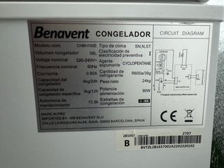 Congelador Arcon Benavent