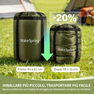 Sacco a pelo Trekking campeggio NUOVO