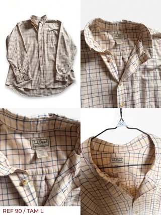 Camisa L.L.Bean Xadrez Clássica Tam L