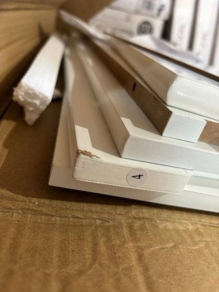 Cesta de ropa de madera DESPERFECTOS ESQUINAS