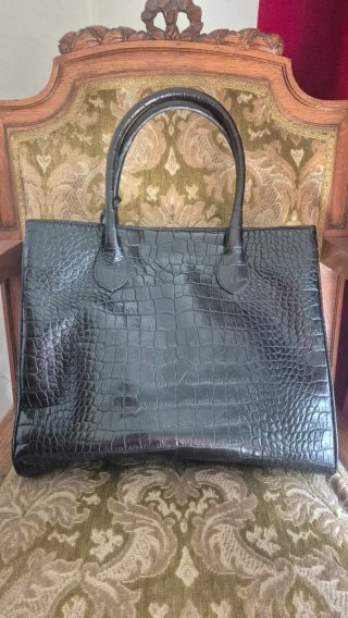Bolso Peñalva Piel Vacuno Negro