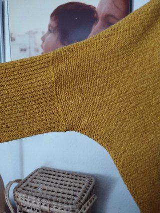 Cárdigan kimono mostaza talla única