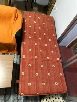 Sillón cama individual rojo