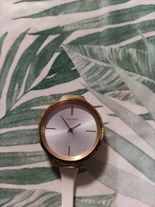 Reloj Calvin Klein Blanco y Dorado