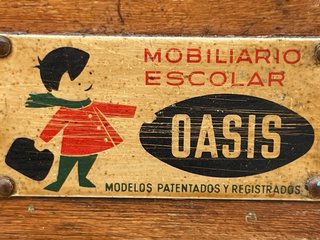 Pupitre infantil vintage original