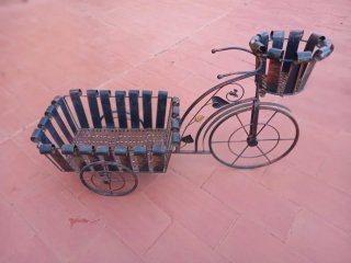 Bicicleta Decorativa Cesta y Canasta