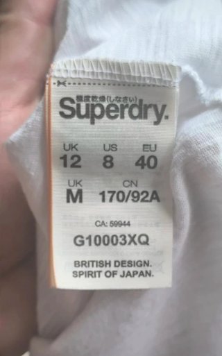 Camiseta Superdry Mujer Talla M