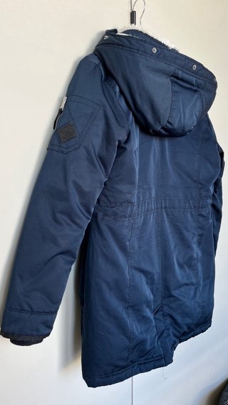 Abrigo Hollister Azul Talla S