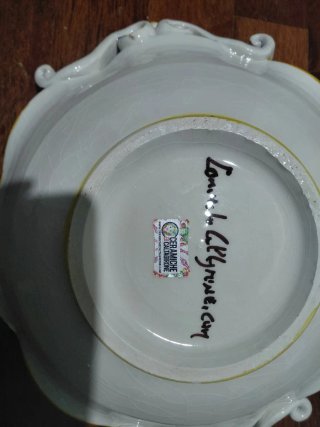 Ciotola Centrotavola Ceramica Caltagirone