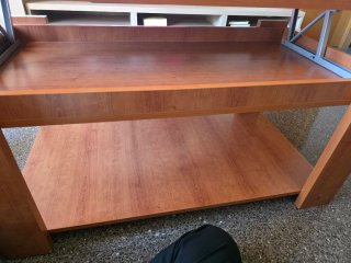Mesa de centro madera y cristal