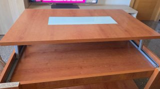 Mesa de centro madera y cristal