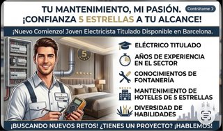 Electricista titulado.