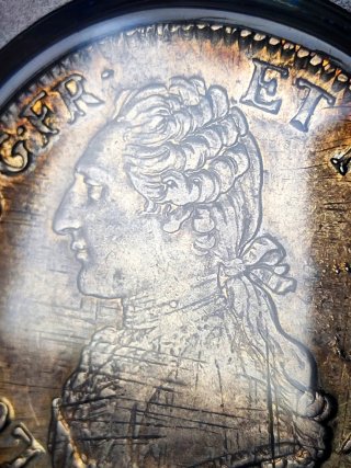 Ecú Luis XVI 1787 - Francia. Ceca Bayona