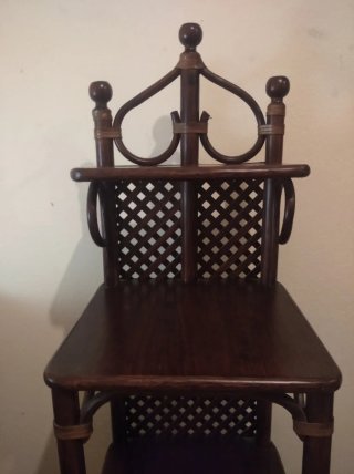 Mesa vintage telefonera de madera perfecto estado!