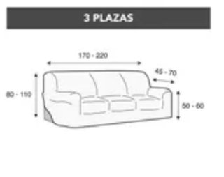 Funda para Sofá de 3 Plazas Valentia Home Funda