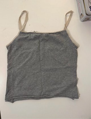 Top Liu Jo vintage pizzo beige/grigio