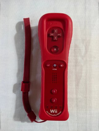 Mando Wii Motion Plus Rojo con Nunchuk
