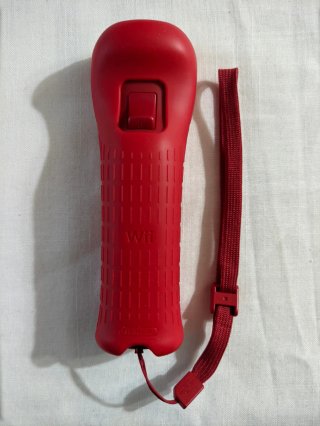 Mando Wii Motion Plus Rojo con Nunchuk