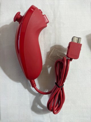 Mando Wii Motion Plus Rojo con Nunchuk