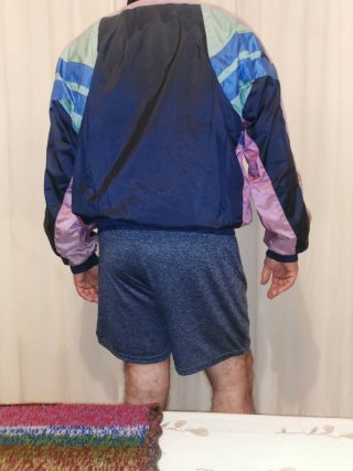 Chaqueta Adidas Años 80 Azul y Lila