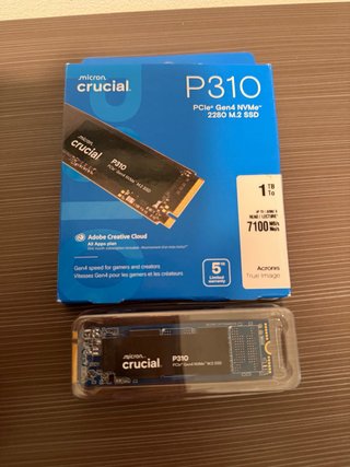 Crucial P310 SSD 1TB PCIe Gen4 NVMe M.2 2280