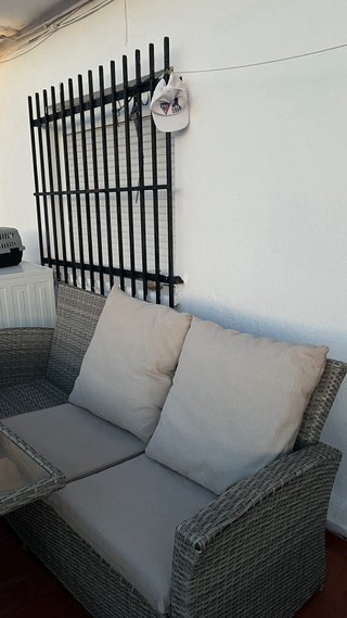 Juego Terraza Ratán Mesa y Sofá